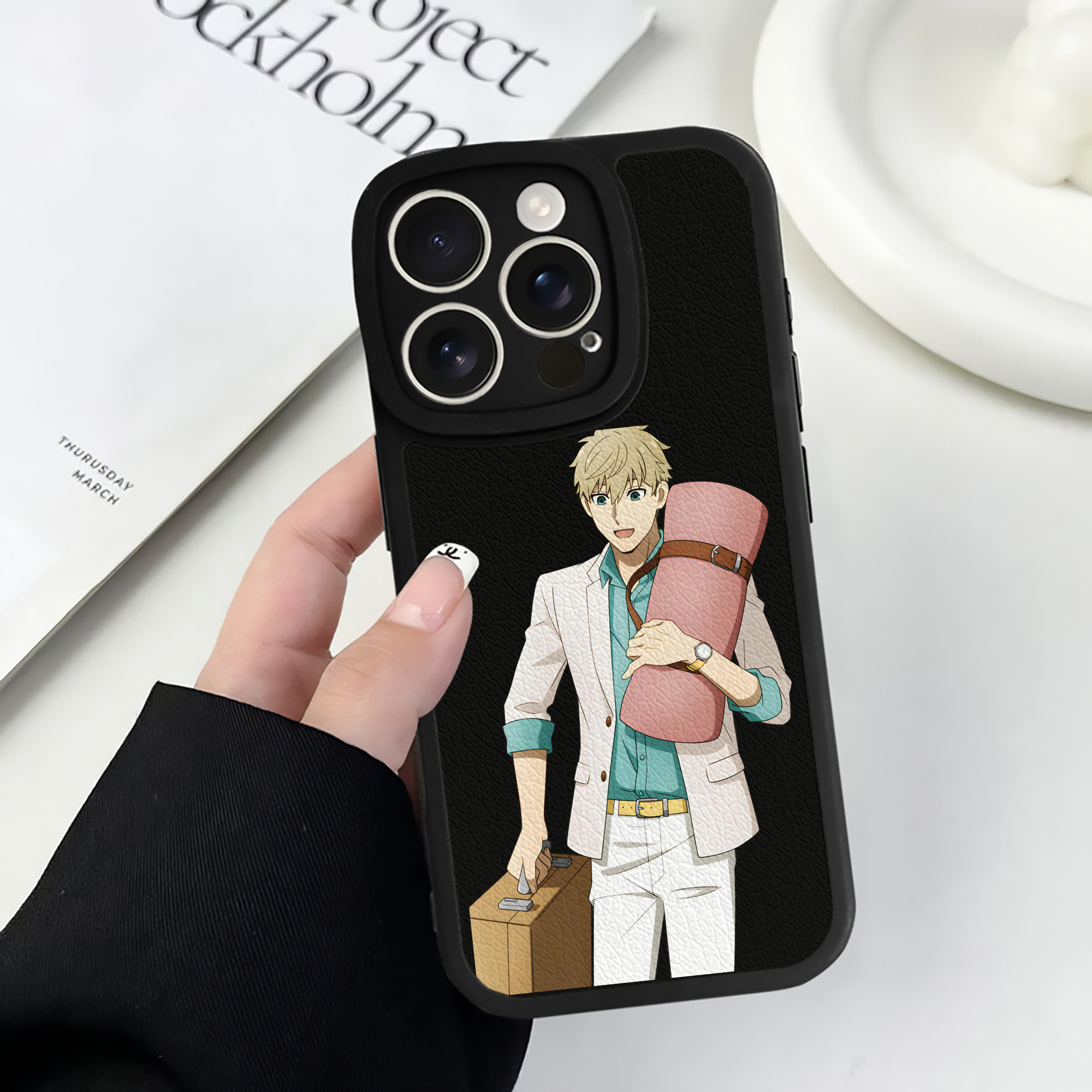 （画像用） SPY×FAMILY间谍家家酒 【iPhone 16シリーズ対応】シリコンスマホケース（レザー調） 材質：シリコン